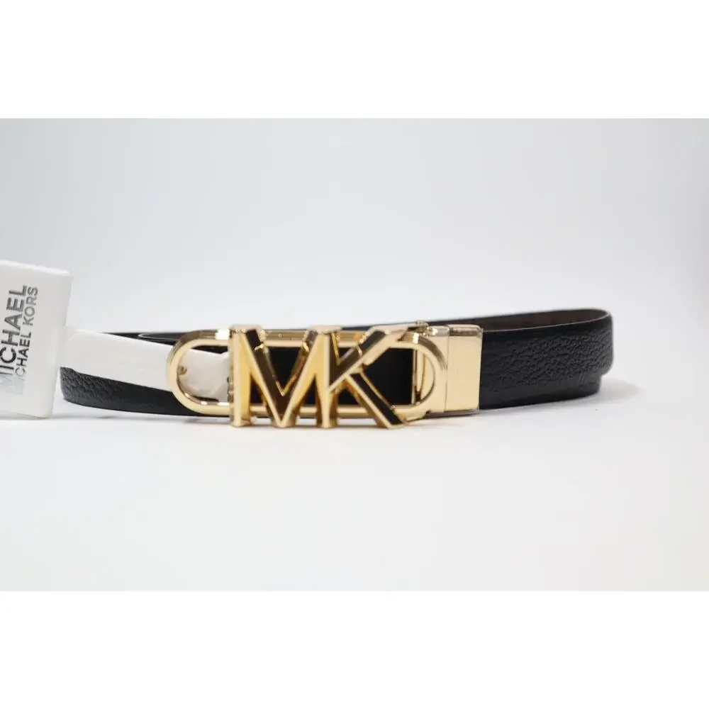 MICHAEL Michael Kors Black‎ and Dark Brown Reversible Belt XL
